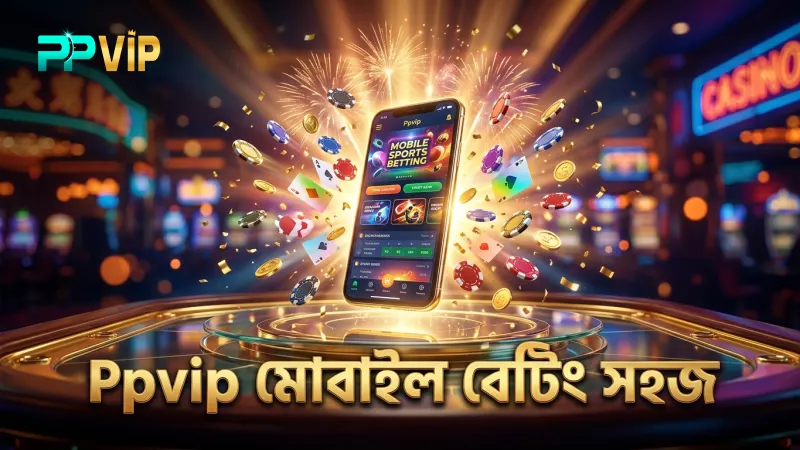 Ppvip প্ল্যাটফর্মে মোবাইল থেকে দ্রুত বেটিং শুরু করুন