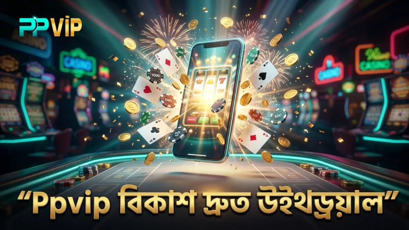 Ppvip উইথড্রয়ালে বিকাশ ব্যবহারের সহজ ও দ্রুত পদ্ধতি