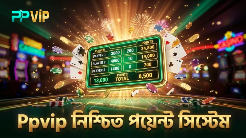 Ppvip দ্বারা নিশ্চিত নিরাপদ ও সঠিক পয়েন্ট সিস্টেম।