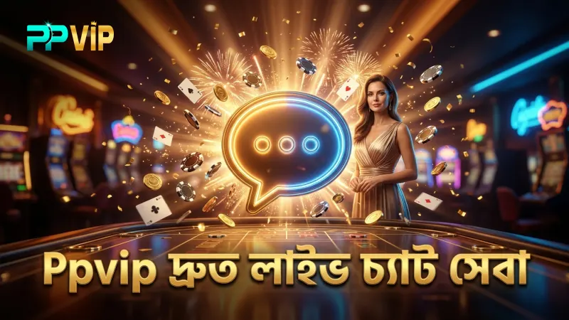 Ppvip লাইভ চ্যাটে দ্রুত সাড়া পাওয়া যায়।