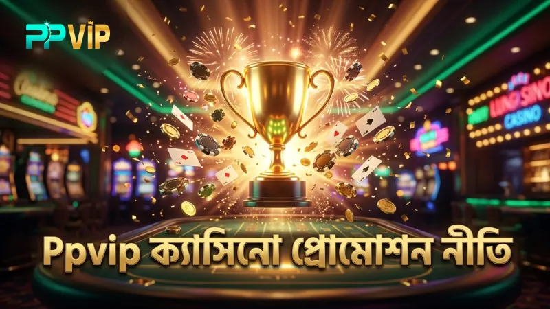 Ppvip ক্যাসিনোর বোনাস ও প্রোমোশনের স্বচ্ছ ও সৎ নীতি